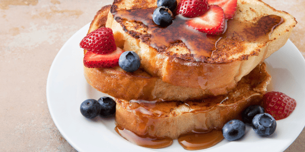 Vegan French Toast with Maca Topping
