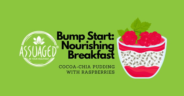 Cocoa-Chia Pudding with Raspberries