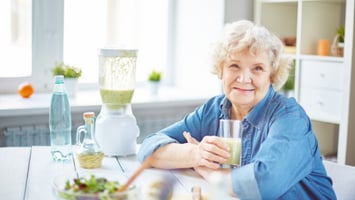 Changing Bodies, Changing Habits elderly woman eating healthy