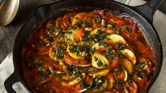 Vegan Roasted Squash and Eggplant Parmesan Casserole | Assuaged