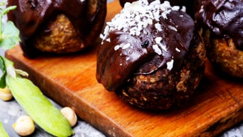 Dark Chocolate Salted Caramel Coconut Truffles