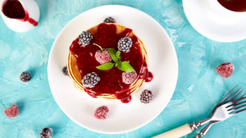 The Best Warm Raspberry Sauce Topping on pancakes