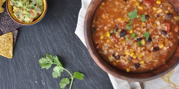One-Pot Plant-Based Mexican Soup Recipe