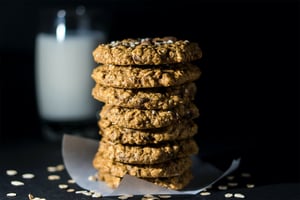 Oatmeal guilt-free vegan cookies